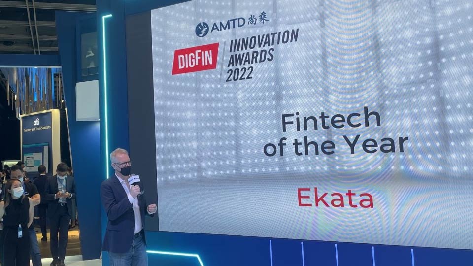 Award presentation at AMTD Innovation Awards in 2022